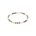 Gemstone Gold Joy Pattern 3mm Bead Bracelet - Hot Mess Fall Winter by enewton