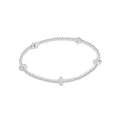 Signature Cross Small 2mm Sterling Bracelet - Sterling by enewton