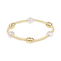 Admire Gold & Admire Pearl 3mm Gold Bracelet