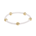 Admire Small Gold 3mm Pearl Bracelet by enewton