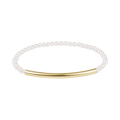 Bliss Bar Smooth Pearl 3mm Bracelet