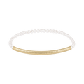 Bliss Bar Textured Pearl 3mm Bracelet