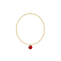 Classic Gold 2mm Bracelet - Reflection Small Charm - 01