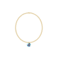 Classic Gold 2mm Bracelet - Reflection Small Charm - 03