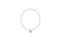 Classic Gold 2mm Bracelet - Reflection Small Charm - 08