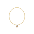 Classic Gold 2mm Bracelet - Reflection Small Charm - 11