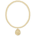 Classic Gold 3mm Bracelet 6.25" - Inspire America Gold Disc by enewton