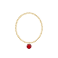 Classic Gold 3mm Bracelet - Reflection Charm - 01
