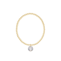 Classic Gold 3mm Bracelet - Reflection Charm - 04