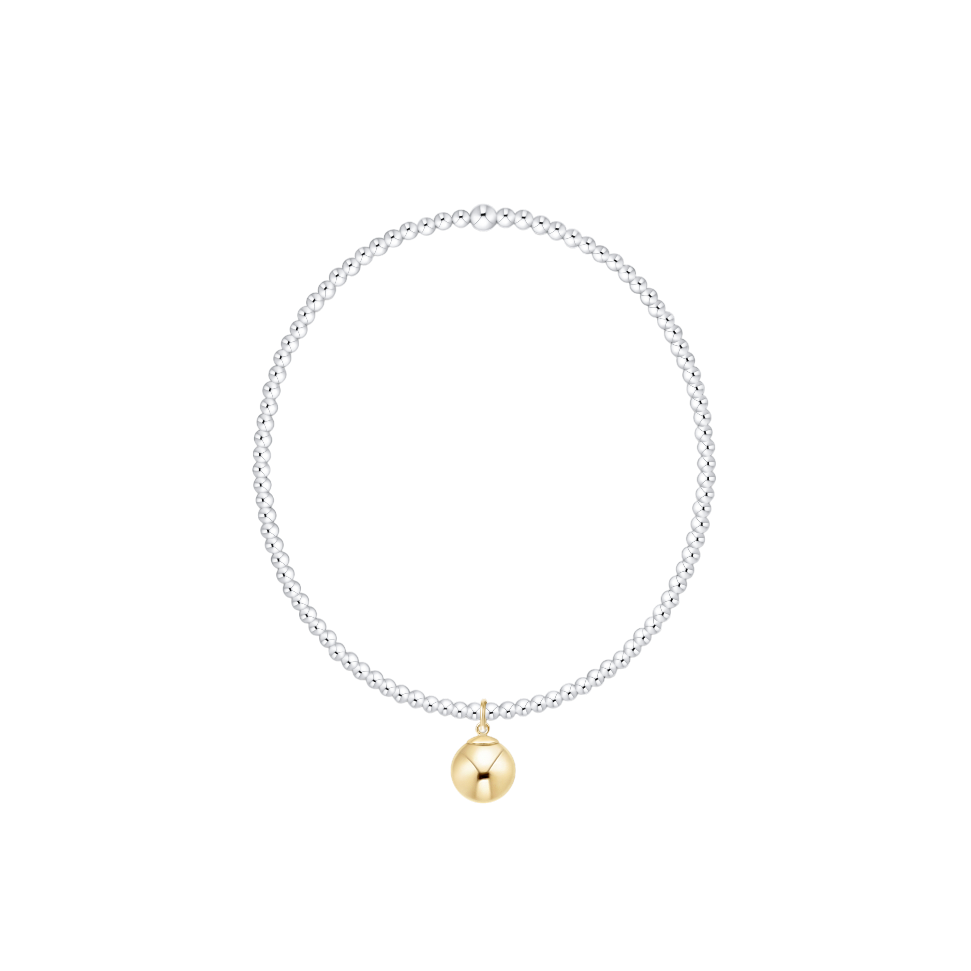Classic Mixed Metal 2mm Bracelet - Classic Gold 8m by enewton