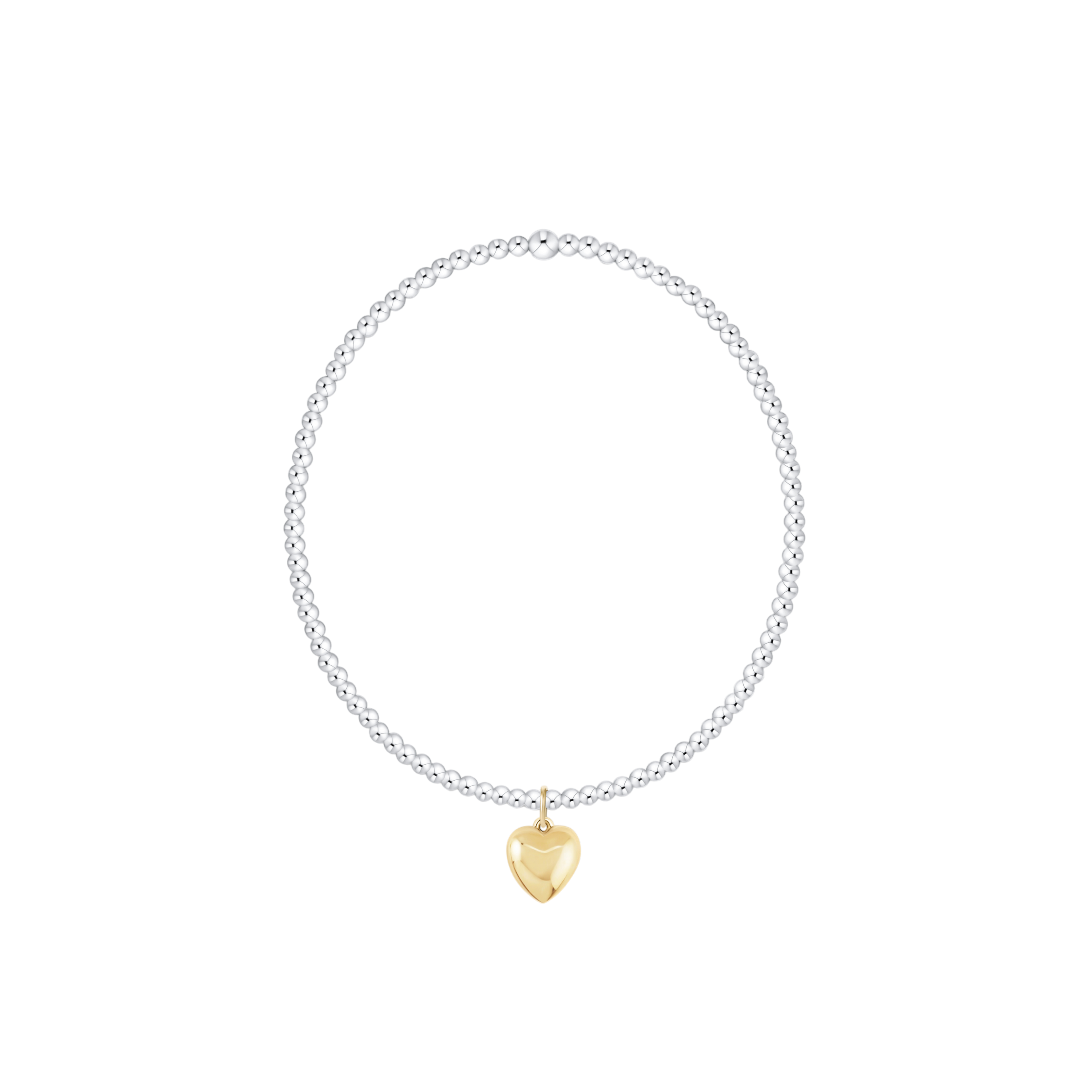 Classic Mixed Metal 2mm Bracelet - Love Plush Gold by enewton