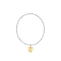 Classic Mixed Metal 3mm Bracelet - Love Plush Gold by enewton