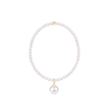 Classic Pearl 3mm Bracelet - Classic Pearl 10mm Charm