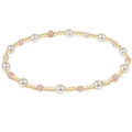 Pearl Sincerity 4mm Gem Bracelet - Pink Opal