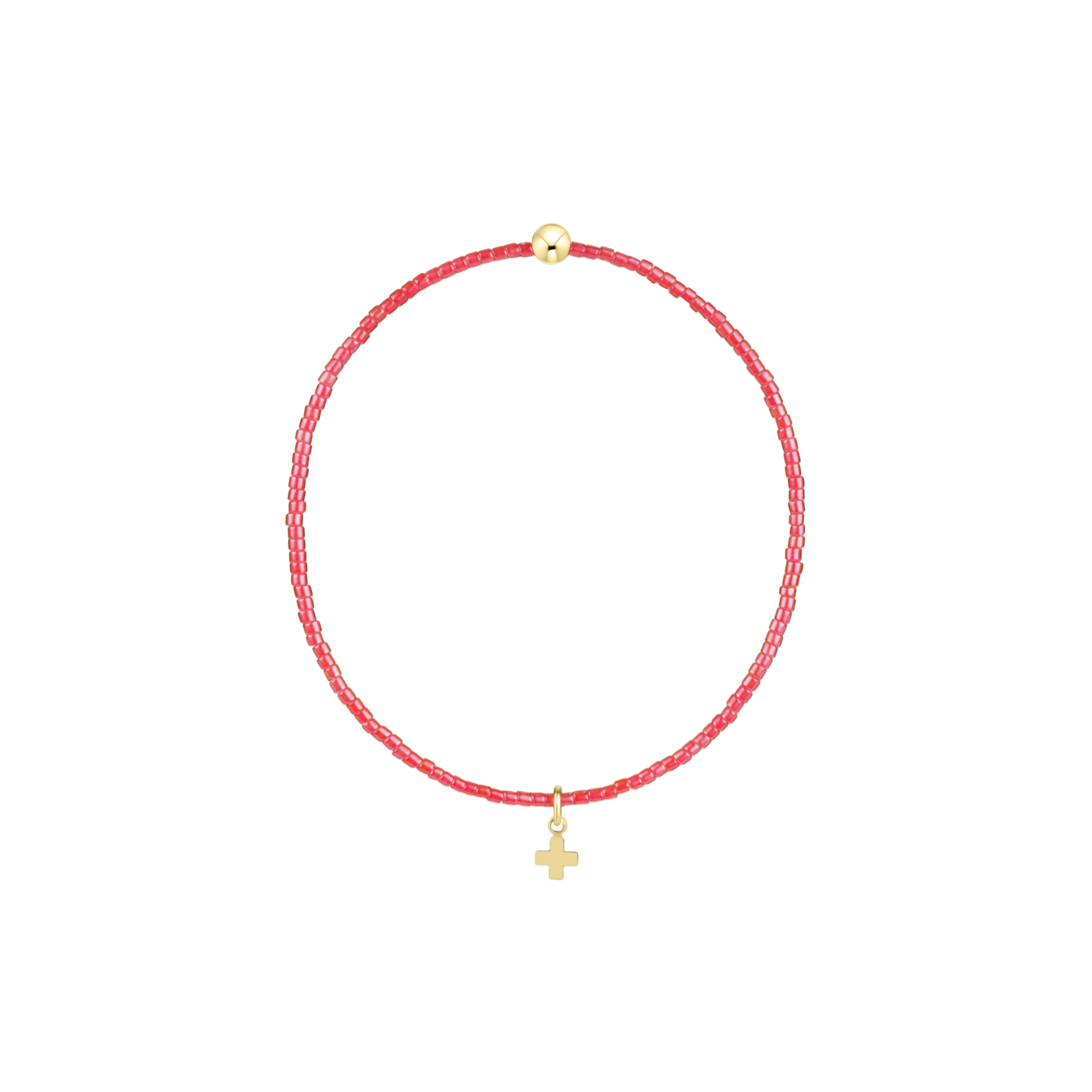 Hope Classic Sherbert Bracelet - Signature Cross Small Gold Charm