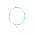 Hope Classic Turquoise Bracelet - Signature Cross Small Gold Charm