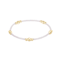 Hope Purpose Gold Bracelet - Silky White