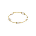 Purpose Pearl 6mm Dignity Gold Bracelet - by enewton