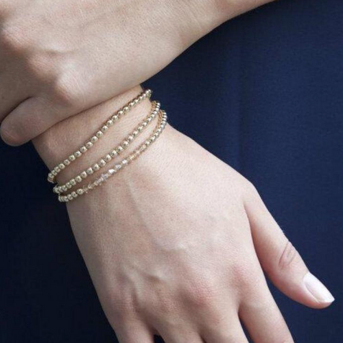 classic gold 4mm bead bracelet by enewton