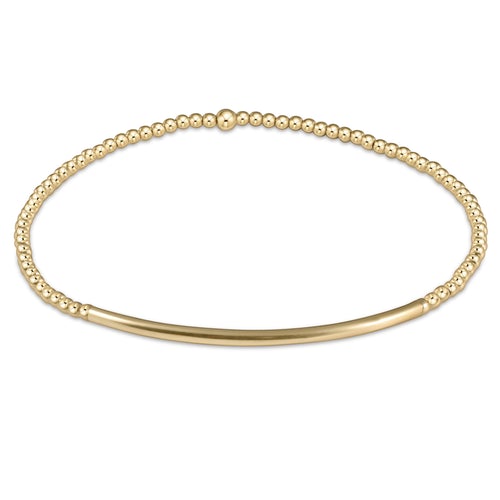 Bliss Bar Gold 2mm Bracelet gold by enewton