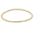 Bliss Bar Pattern Gold 2.5mm Bracelet gold by enewton