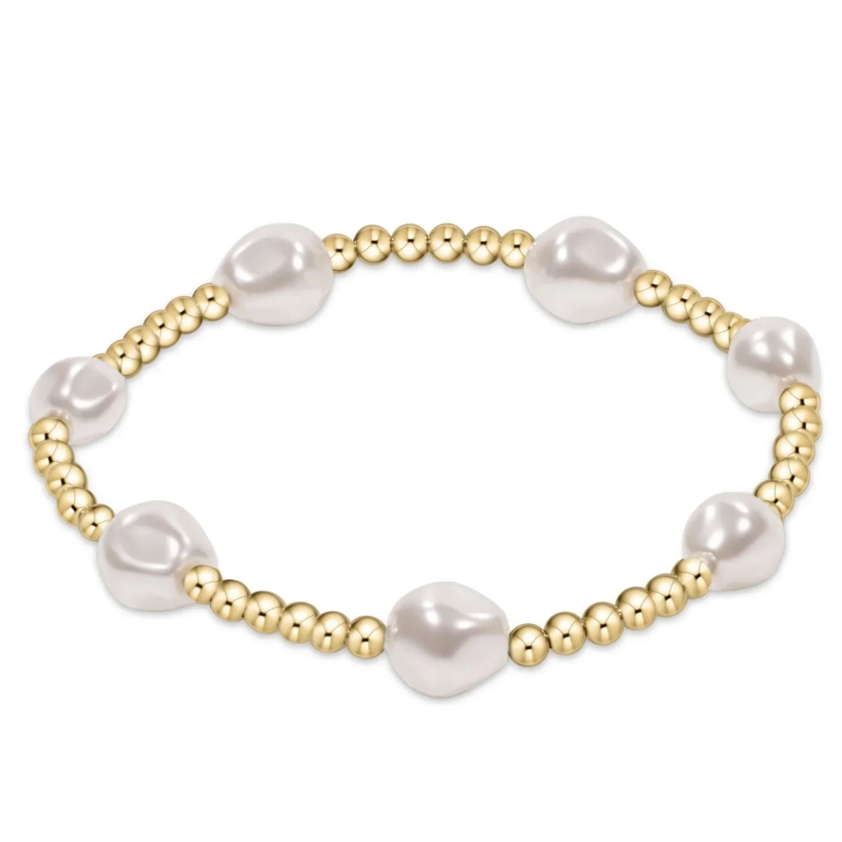Admire Gold 3mm Pearl Bracelet by enewton