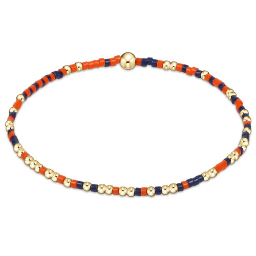 gameday hope unwritten bracelet - bright orange/matte navy by enewton