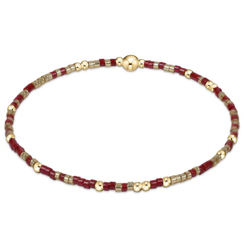 gameday hope unwritten bracelet -golden luster and wine by enewton