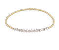 Gold Bliss Pearl 3mm Bracelet- pearl by enewton