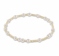 hope unwritten 4mm bead bracelet - pearl by enewton