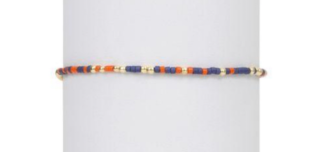 gameday hope unwritten bracelet - bright orange/matte navy by enewton