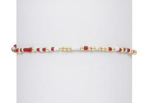 gameday hope unwritten bracelet - crimson/white by enewton