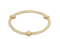 Signature Cross 3mm Gold Bracelet - Gold by enewton