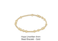 Hope Unwritten Gold 4mm Bracelet by enewton