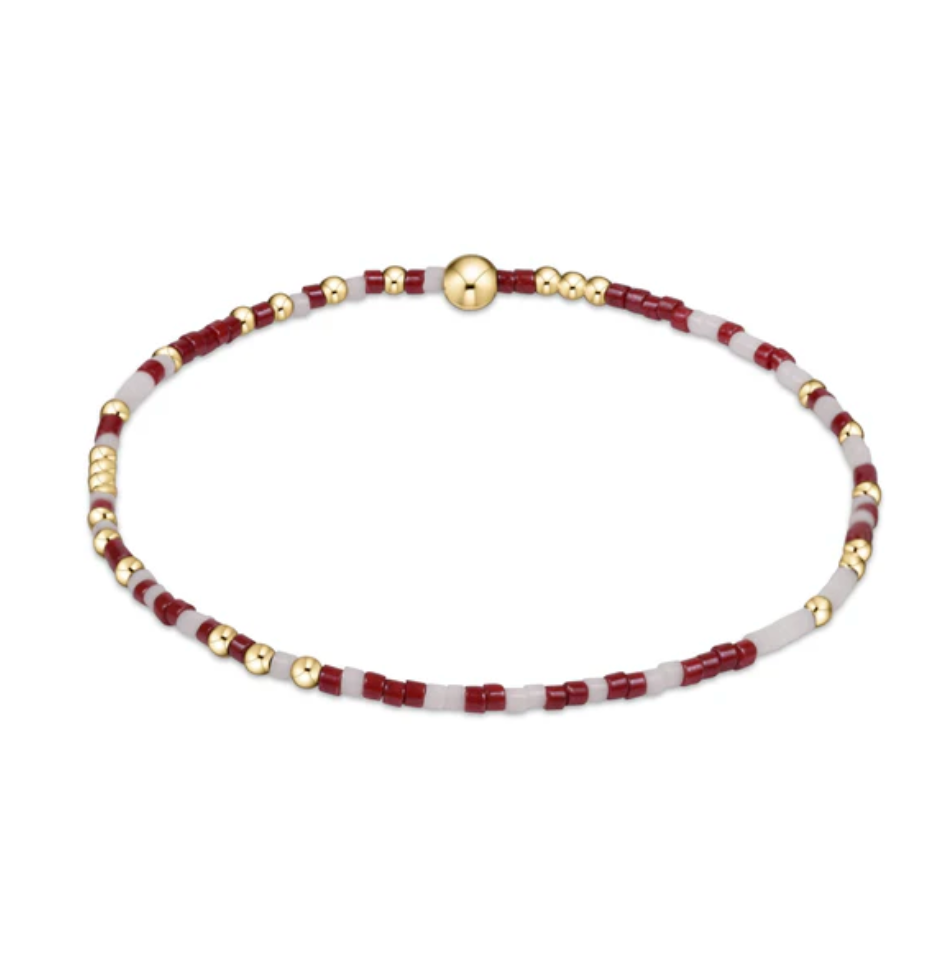 gameday hope unwritten bracelet -wine and white by enewton