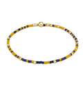 gameday hope unwritten bracelet - golden yellow and matte navy by enewton