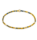 gameday hope unwritten bracelet -dark green and golden yellow by enewton