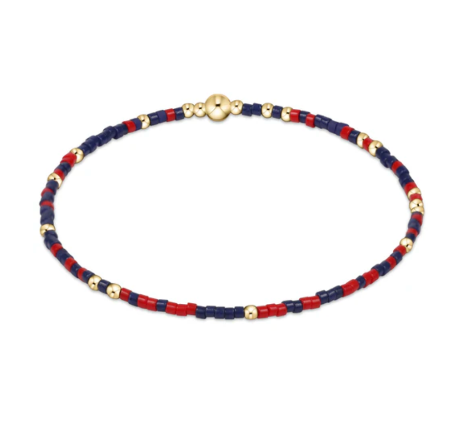 gameday hope unwritten bracelet - matte navy and bright red by enewton