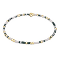 gameday hope unwritten bracelet -dark green and white by enewton