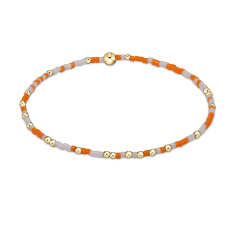 gameday hope unwritten bracelet - orange and white by enewton