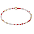 gameday hope unwritten bracelet -bright red and white by enewton