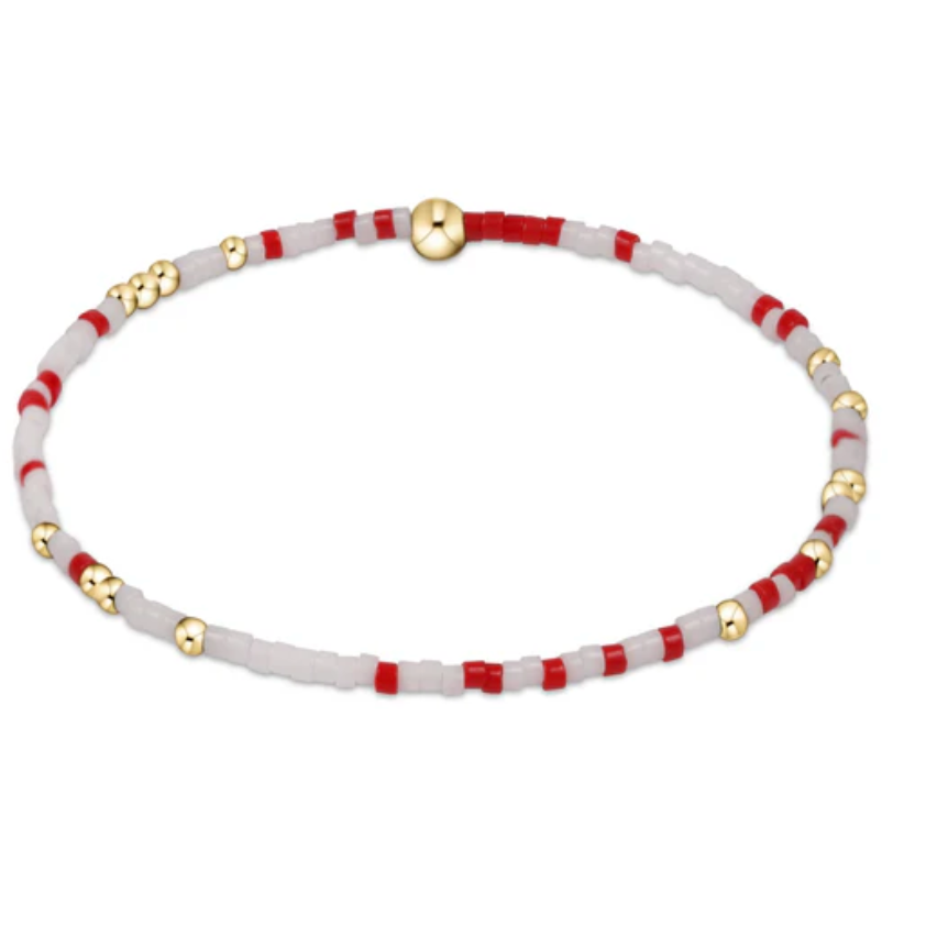 gameday hope unwritten bracelet -bright red and white by enewton
