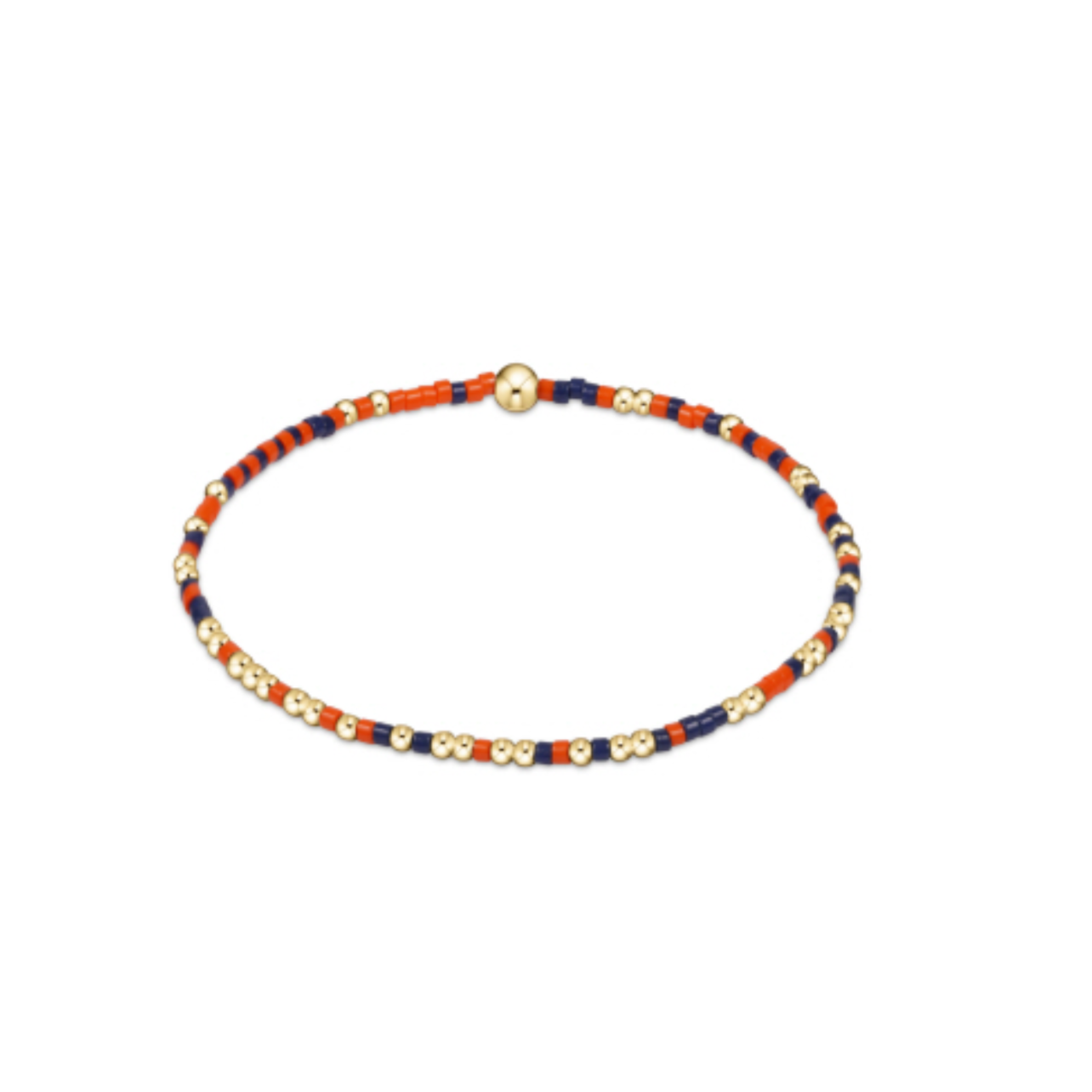 enewton extends - gameday hope unwritten bracelet - bright orange-matte navy by enewton