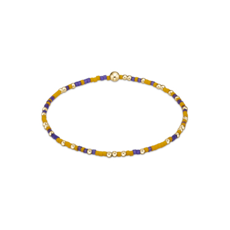 enewton extends - gameday hope unwritten bracelet - deep purple-golden yellow by enewton