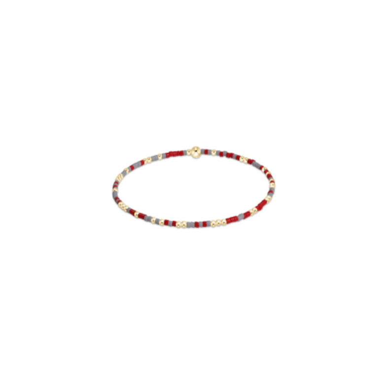 enewton extends - gameday hope unwritten bracelet - grey-bright red by enewton