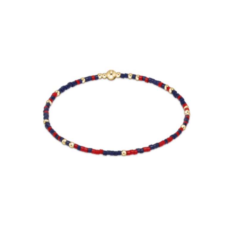 enewton extends - gameday hope unwritten bracelet - matte navy-bright red by enewton