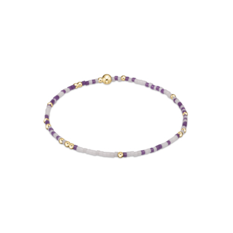 enewton extends - gameday hope unwritten bracelet - purple-white by enewton