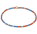 enewton extends - gameday hope unwritten bracelet - bright orange-cobalt by enewton