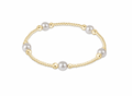 Purpose Pearl 6mm Gold Bracelet - Gold by enewton