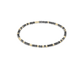 Hope Unwritten Silver Faceted Hematite 2mm Bead Bracelet by enewton